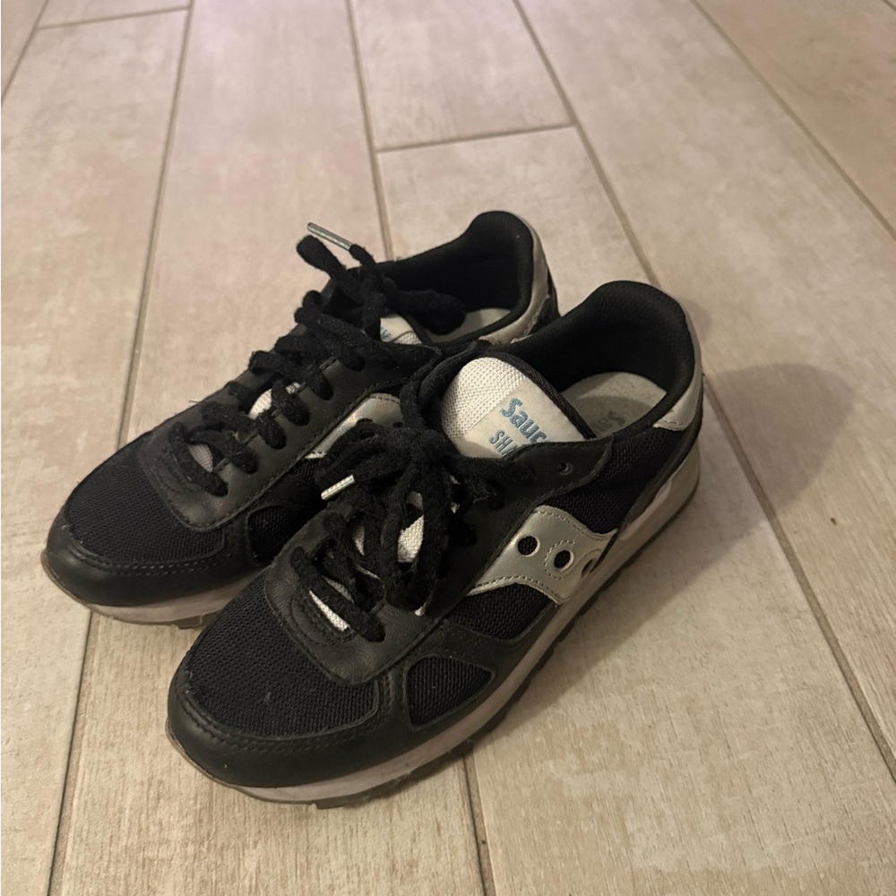 Saucony - Women’s Jazz Triple Black and White Athletic Sneakers - Size 7.5